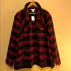 NWT CJ banks red flannel sweatshirt plus size 3x